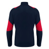 Толстовка тренировочная MACRON IZEL TRAINING 1/4 ZIP TOP NAVY/RED