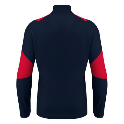 Толстовка тренировочная MACRON IZEL TRAINING 1/4 ZIP TOP NAVY/RED