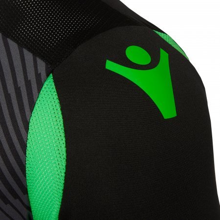 Футболка спортивная MACRON HERCULES SHIRT BLACK/NEON GREEN