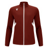 Олимпийка спортивная MACRON RAIJIN FULL LENGTH ZIP TOP CARDINAL/WHITE