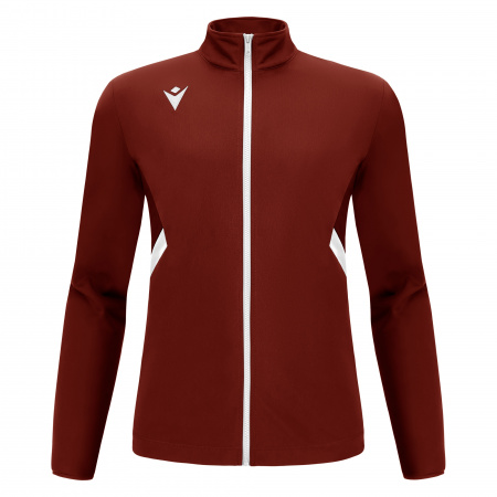 Олимпийка спортивная MACRON RAIJIN FULL LENGTH ZIP TOP CARDINAL/WHITE