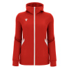 Олимпийка парадная женская MACRON BASTET FULL ZIP TOP RED/WHITE
