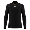 Футболка судейская проф. MACRON MENDEZ ECO SHIRT LS BLACK/GOLD