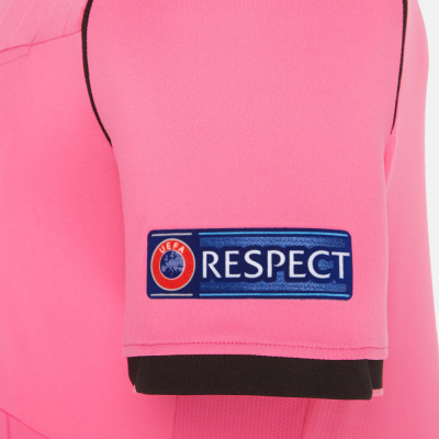 Футболка MACRON REFEREE NEON PINK SHIRT UEFA PINK/BLACK  M