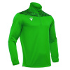 Толстовка тренировочная MACRON TAGUS 1/4 ZIP TOP GREEN/BLACK