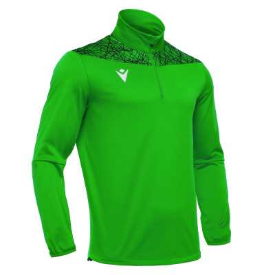 Толстовка тренировочная MACRON TAGUS 1/4 ZIP TOP GREEN/BLACK