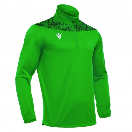 Толстовка тренировочная MACRON TAGUS 1/4 ZIP TOP GREEN/BLACK