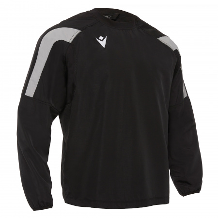 Куртка тренировочная MACRON TOURMALINE CONTACT SHOWERPROOF TOP BLACK/GREY
