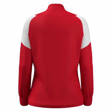 Олимпийка парадная женская MACRON VALKYRIA FULL ZIP TOP RED/WHITE