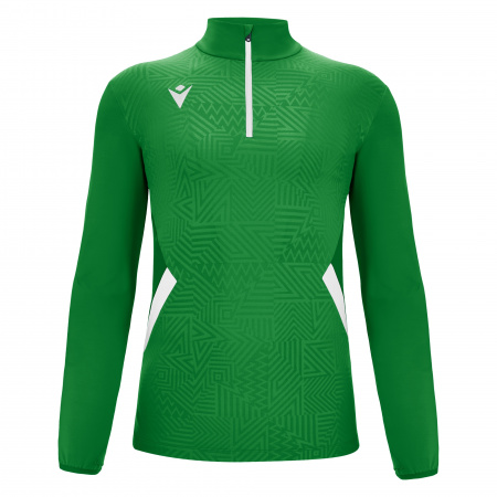 Толстовка тренировочная MACRON FRASER TRAINING 1/4 ZIP TOP GREEN/WHITE