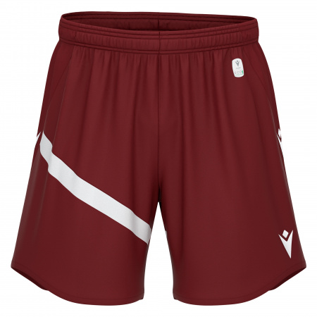 Шорты спортивные MACRON SHEN ECO SHORTS CARDINAL/WHITE
