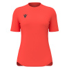 Футболка спортивная женская MACRON ZYRA SHIRT NEON CORAL