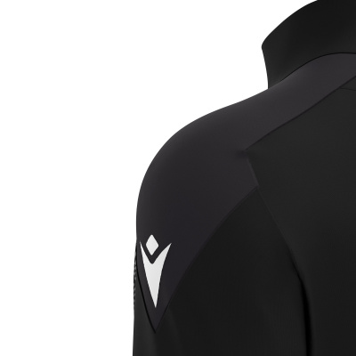 Толстовка тренировочная MACRON YARUGA TRAINING 1/4 ZIP TOP BLACK/DARK GREY