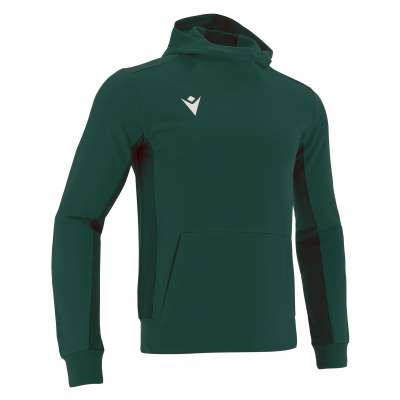 Толстовка спортивная MACRON ELECTRO HOODY POLYDIAGONAL BOTTLE GREEN