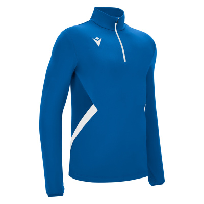 Толстовка тренировочная MACRON PIAVE TRAINING 1/4 ZIP TOP ROYAL BLUE/WHITE