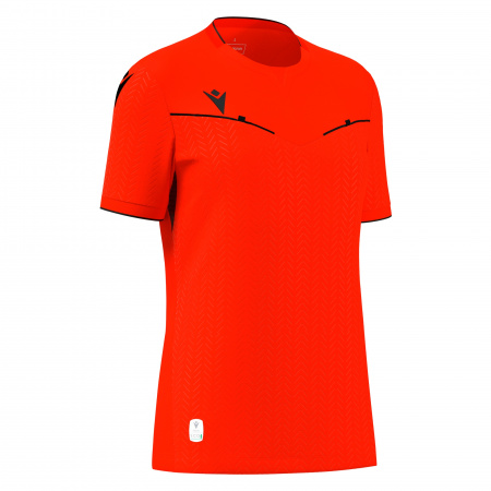 Футболка судейская проф. женская MACRON KATERYN ECO SHIRT NEON RED