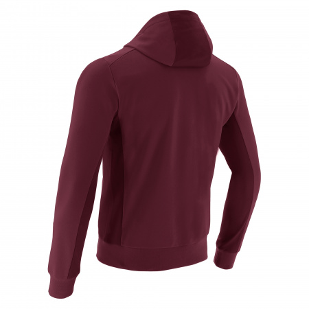 Толстовка спортивная MACRON ELECTRO HOODY POLYDIAGONAL CARDINAL