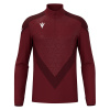 Толстовка тренировочная MACRON YARUGA TRAINING 1/4 ZIP TOP CARDINAL/DARK CARDINAL