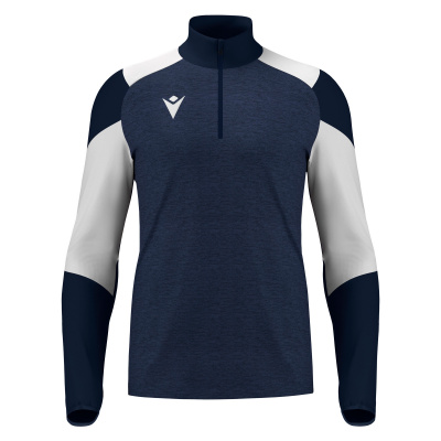 Толстовка тренировочная MACRON IZEL TRAINING 1/4 ZIP TOP NAVY/WHITE