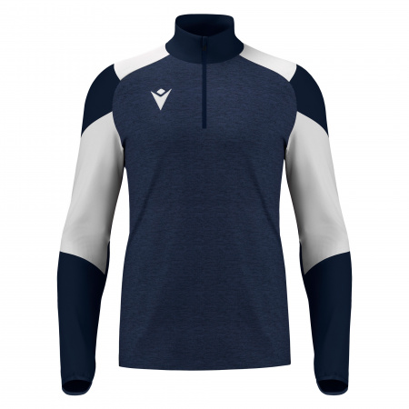 Толстовка тренировочная MACRON IZEL TRAINING 1/4 ZIP TOP NAVY/WHITE