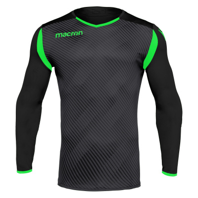Футболка спортивная MACRON HERCULES SHIRT BLACK/NEON GREEN