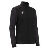 Олимпийка парадная женская MACRON RAMA FULL LENGTH ZIP TOP BLACK/DARK GREY