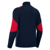 Толстовка тренировочная MACRON IZEL TRAINING 1/4 ZIP TOP NAVY/RED