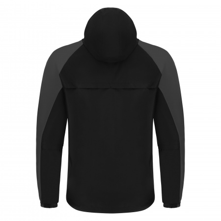 Куртка спортивная MACRON ALPS RAIN JACKET WATERPROOF BLACK/DARK GREY