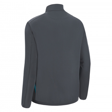 Олимпийка спортивная MACRON RAIJIN FULL LENGTH ZIP TOP ANTHRACITE/NEON SKY