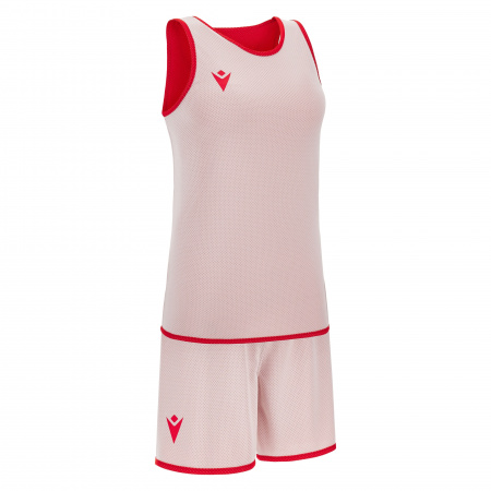 Комплект баскетбольный MACRON F500 SET REVERSIBLE RED/WHITE