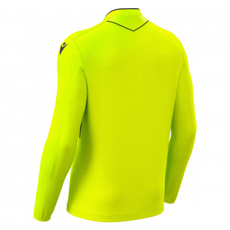 Футболка судейская проф. MACRON MENDEZ ECO SHIRT LS NEON YELLOW/BLACK