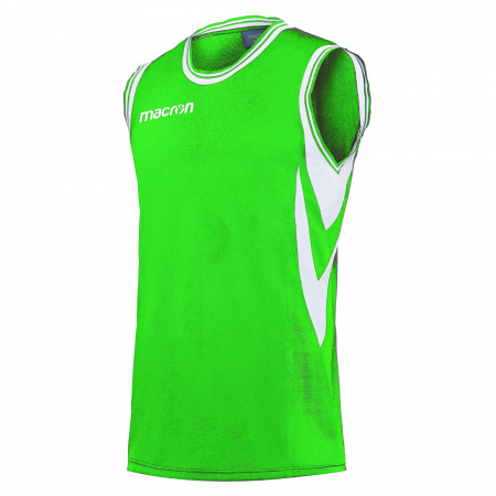 Майка спортивная MACRON ETHANE MAN VEST BICOLOR GREEN/WHITE