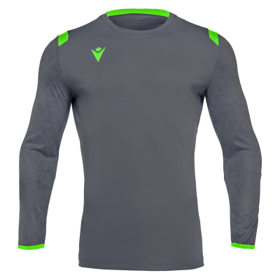 Футболка спортивная MACRON AQUARIUS SHIRT ANTHRACITE/NEON GREEN