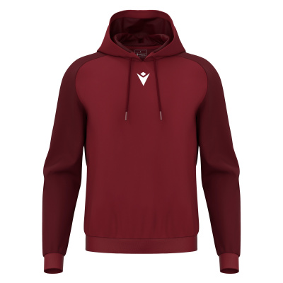 Худи спортивное MACRON HORN HOODY POLY CARDINAL/DARK CARDINAL