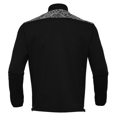 Толстовка тренировочная MACRON TAGUS 1/4 ZIP TOP BLACK/WHITE