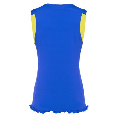 Майка спортивная MACRON MERCURY SLEEVELESS SHIRT ROYAL BLUE/YELLOW