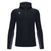 Олимпийка спортивная MACRON SUCCESS FULL ZIP HOODED 3D TOP NAVY/LIGHT NAVY