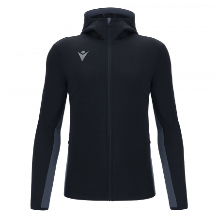 Олимпийка спортивная MACRON SUCCESS FULL ZIP HOODED 3D TOP NAVY/LIGHT NAVY