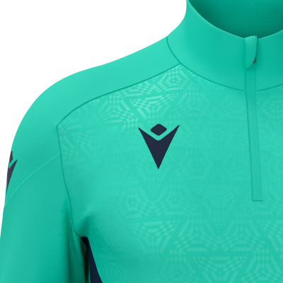 Толстовка тренировочная MACRON YARUGA TRAINING 1/4 ZIP TOP TURQUOISE/NAVY
