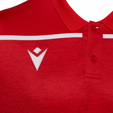 Поло парадное MACRON JUMEIRAH POLO RED/WHITE