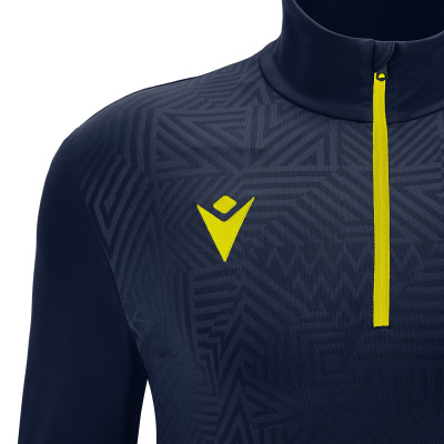 Толстовка тренировочная MACRON FRASER TRAINING 1/4 ZIP TOP NAVY/YELLOW