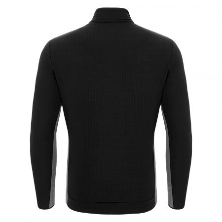 Олимпийка спортивная MACRON RECORD FULL ZIP 3D TOP BLACK/ANTHRACITE