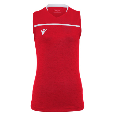 Майка спортивная MACRON THALLIUM SLEEVELESS SHIRT RED/WHITE