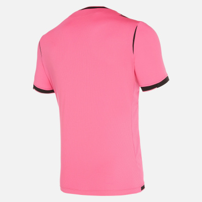 Футболка MACRON REFEREE NEON PINK SHIRT UEFA PINK/BLACK  M
