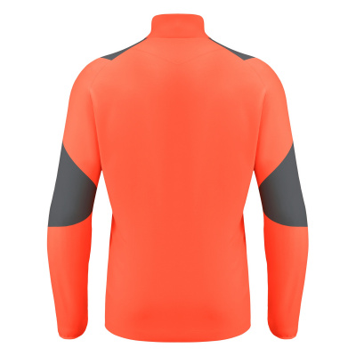 Толстовка тренировочная MACRON IZEL TRAINING 1/4 ZIP TOP NEON CORAL/ANTHRACITE