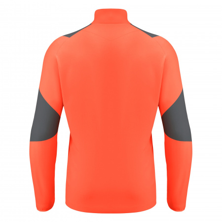 Толстовка тренировочная MACRON IZEL TRAINING 1/4 ZIP TOP NEON CORAL/ANTHRACITE