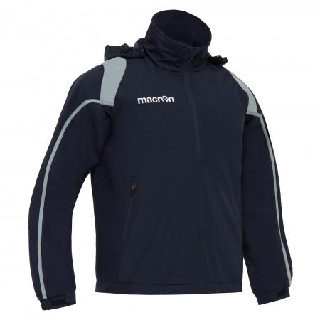 Куртка тренировочная MACRON CORAL 1/4 ZIP FLEECE INTERNAL SHOWERJACKET NAVY/GREY