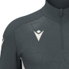 Толстовка тренировочная MACRON YARUGA TRAINING 1/4 ZIP TOP ANTHRACITE/OFFWHITE