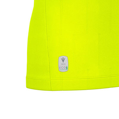 Футболка судейская проф. женская MACRON TESS ECO SHIRT LS NEON YELLOW/BLACK
