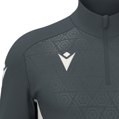 Толстовка тренировочная MACRON YARUGA TRAINING 1/4 ZIP TOP ANTHRACITE/OFFWHITE